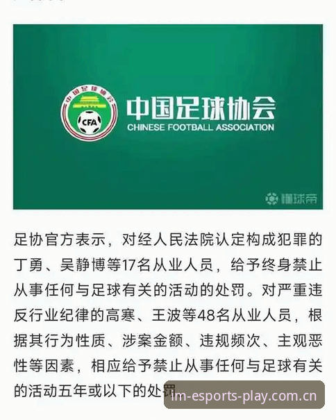 中国足协第三批禁足名单公布，17人终身禁足揭示3大行业乱象